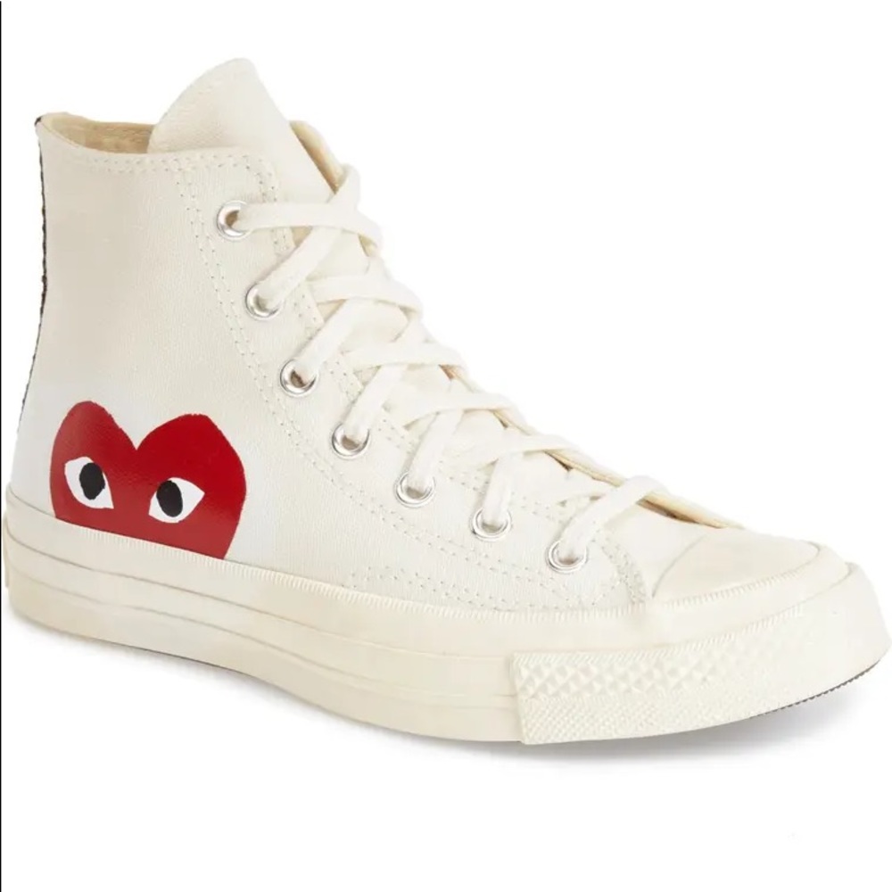 Comme De Garçon white converse
